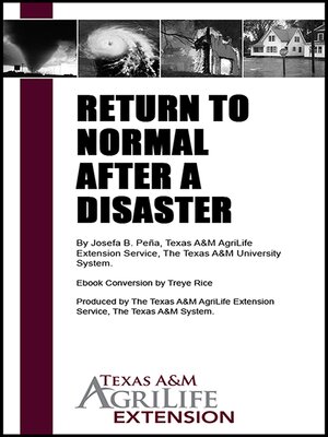 cover image of Return to Normal After a Disaster